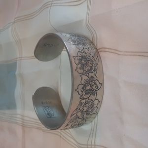 Kirk Pewter Jonquil Cuff Bracelet